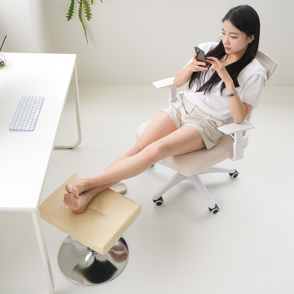 [다니카] CEO 높낮이 조절형 스마트 발받침대 스툴의자 풋레스트 - 상품 이미지