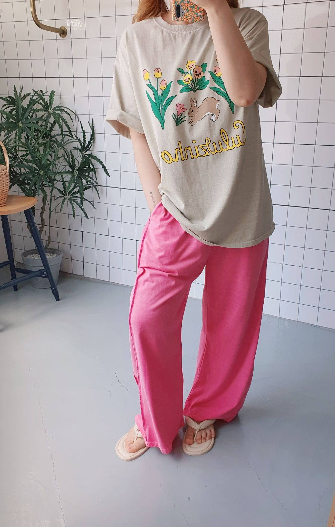 (무배) 피그워싱 와이드 팬츠 - 상세 이미지 4