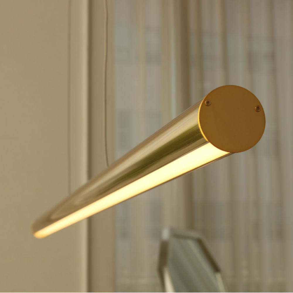 무료+당일발송 6인용식탁등 LED 국산 펜던트 주방 식탁등 1200MM/골드/주백색 이미지 6