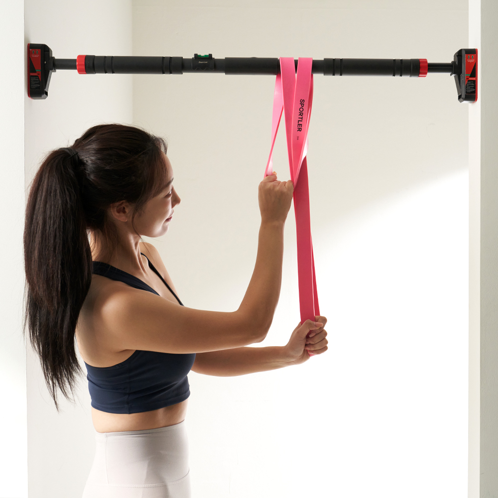 숀리 문틀 철봉 가정용 턱걸이 운동 기구 실내 풀업바 방문 단축 도어짐 홈트 홈트레이닝