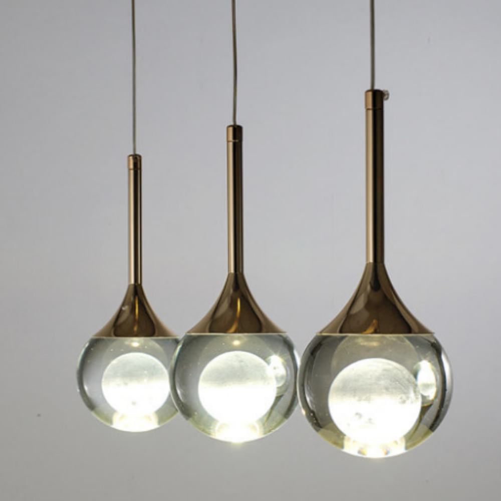 KS인증/무료+당일발송 6인용식탁등 LED 펜던트 유리 부엌 주방 식탁등 주백색