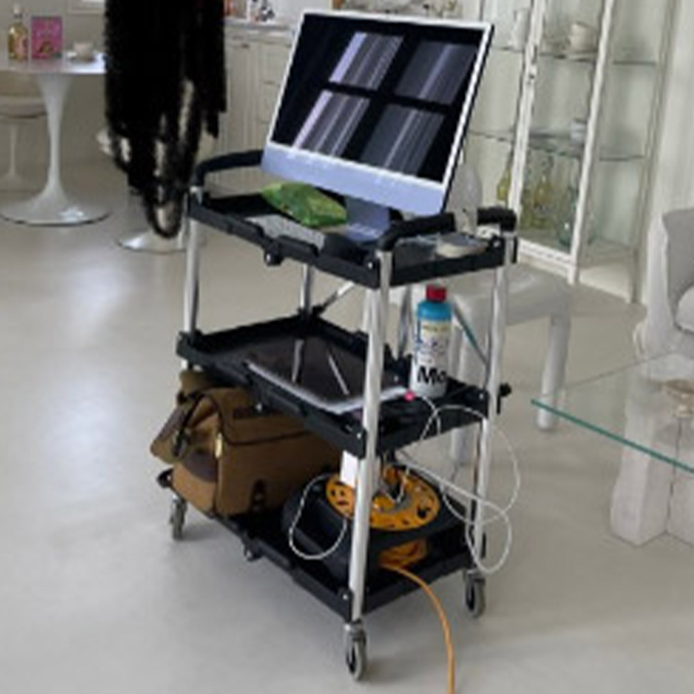 켄도 서빙 주방 접이식 카트 이동식 도서관 트롤리 북트럭 웨건 90339full