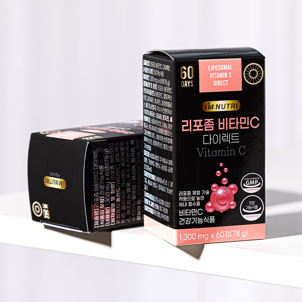 아임뉴트리 리포좀 비타민C 다이렉트 1300mg 고함량 비타민씨 60정, 2개 - 상세 이미지 4
