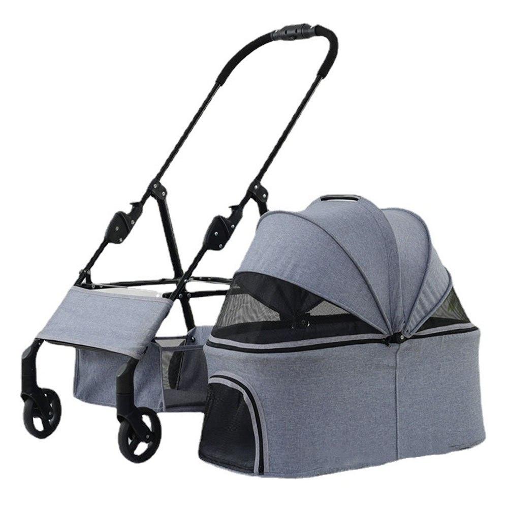 개과천선 스텔 반려동물 유모차 강아지 고양이 개모차 원터치 접이식 3in1