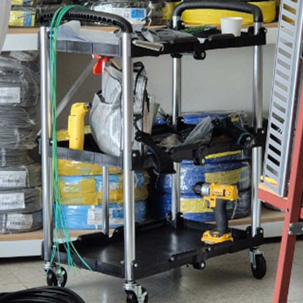 켄도 서빙 주방 접이식 카트 이동식 도서관 트롤리 북트럭 웨건 90339full