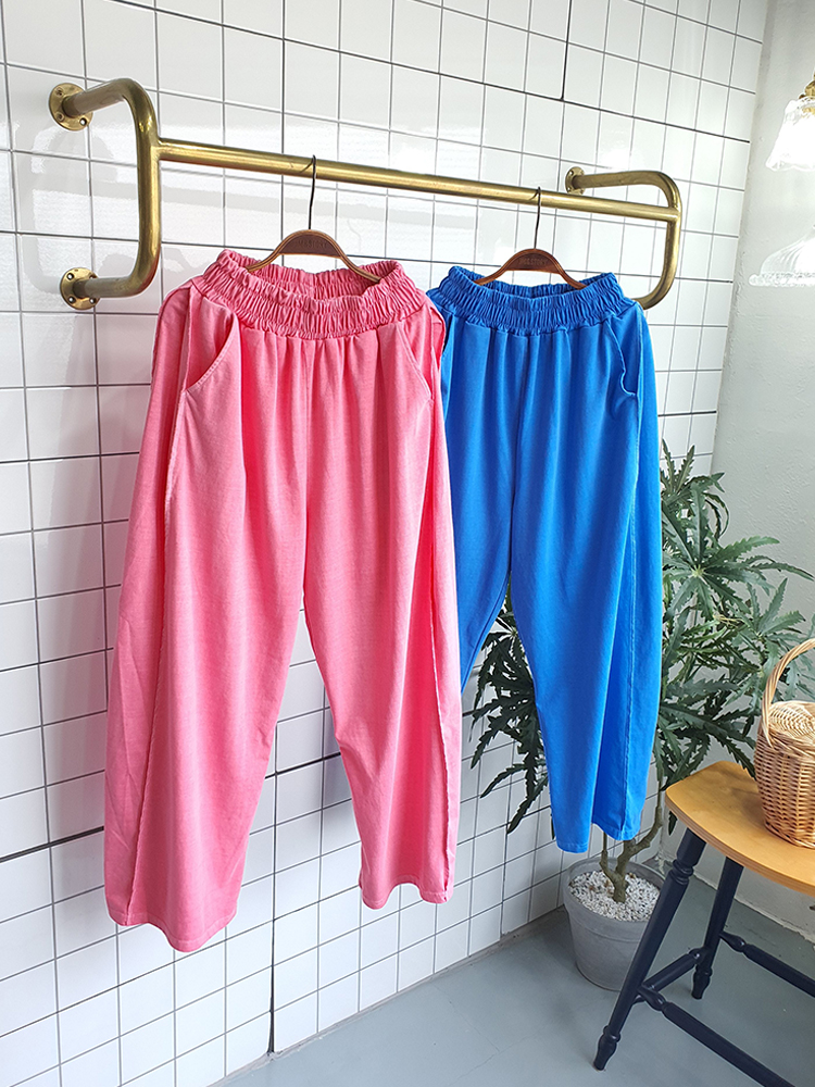 피그워싱 와이드 팬츠 - 상품 이미지