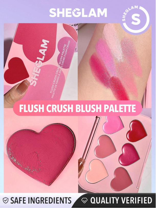 쉬글램 블러셔 팔레트 크림치크 sheglam blush palette - 상세 이미지 3
