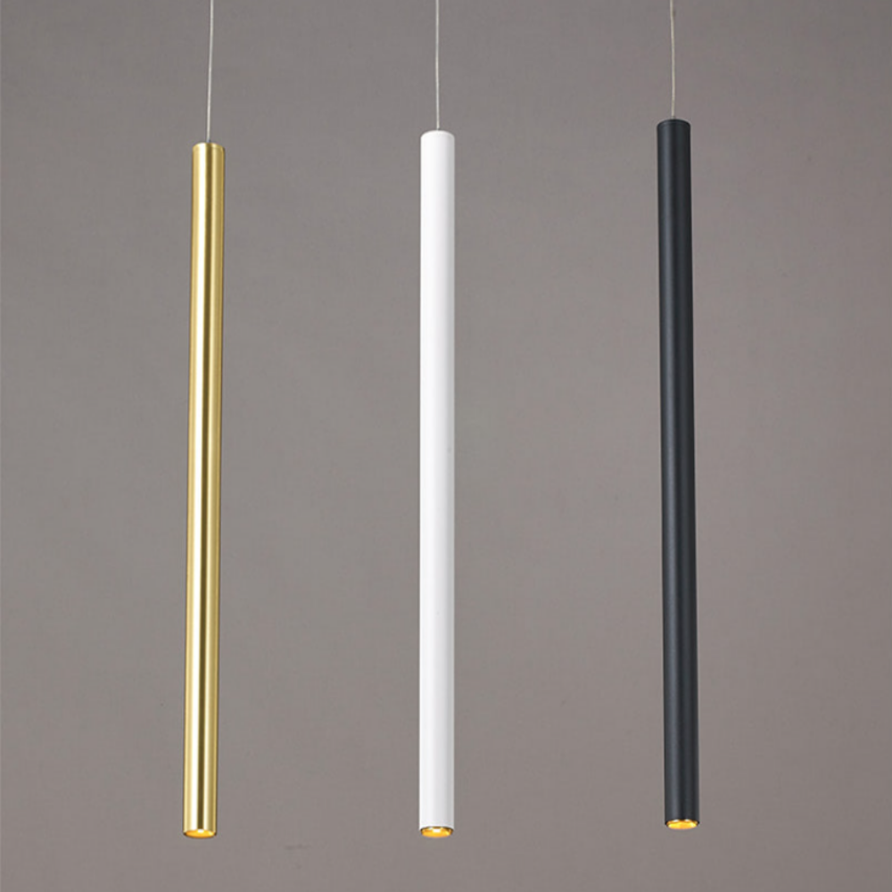 무료+당일출고 북유럽식탁등 LED 펜던트 조명 일자 라인 4인 식탁등 400MM/블랙 - 상품 이미지