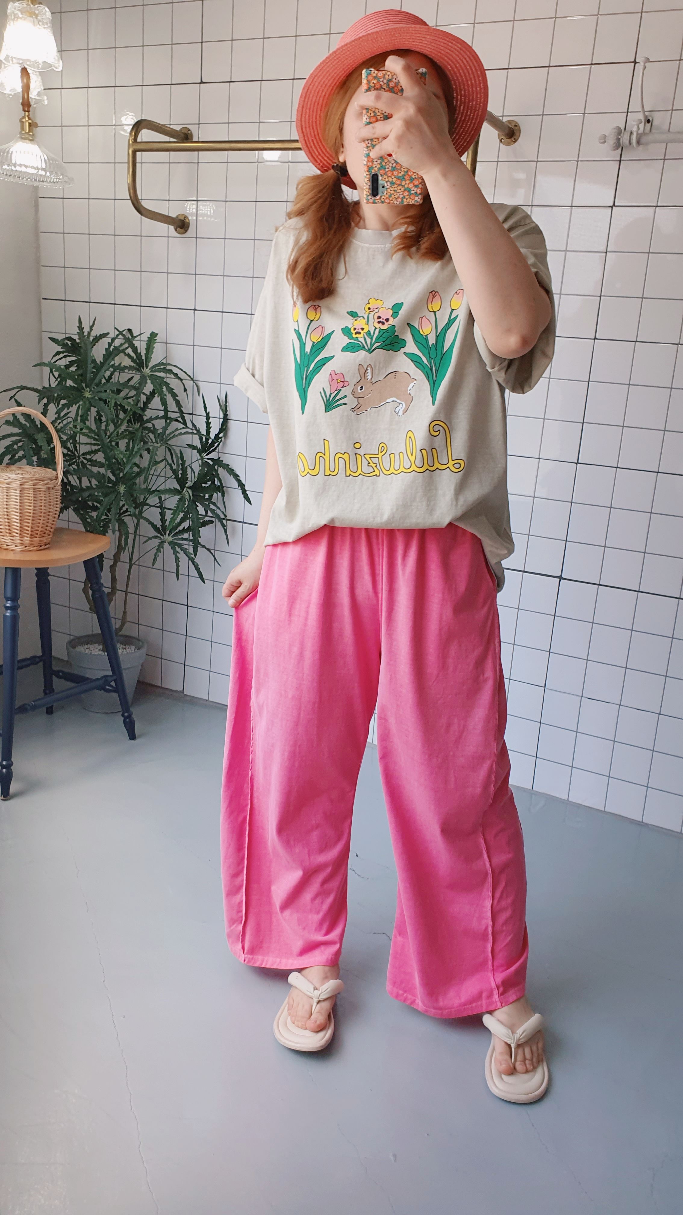 (무배) 피그워싱 와이드 팬츠 - 상세 이미지 2