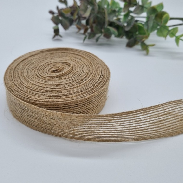 마끈 황마 리본끈 2.5cm 포장 선물 재료 리본 공예 10M 황마끈 리본재료 - 메인 이미지