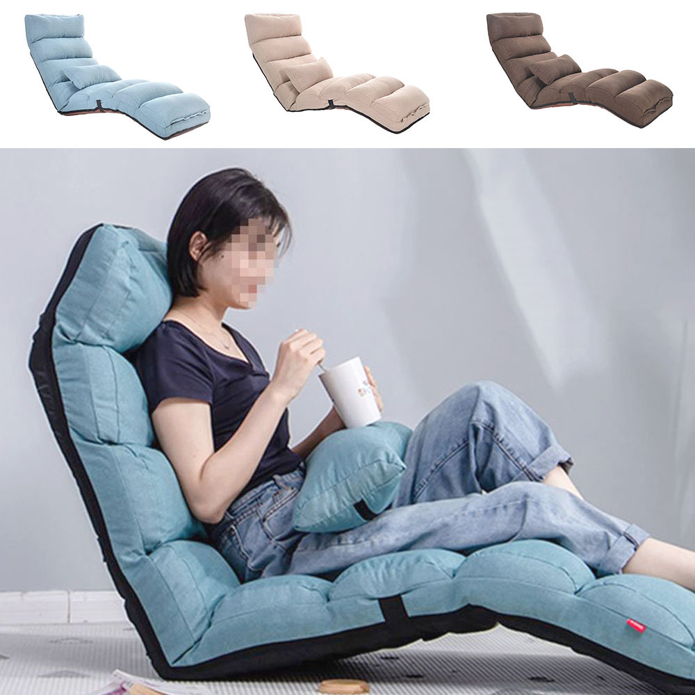등받이 1인용 리클라이너 분리형 허리쿠션 각도조절 좌식의자