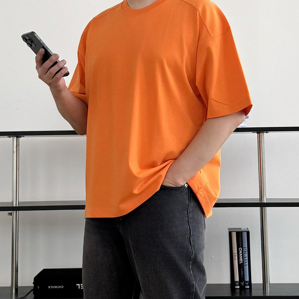흰티 쿨티셔츠 헬스오버핏반팔 - 상품 이미지