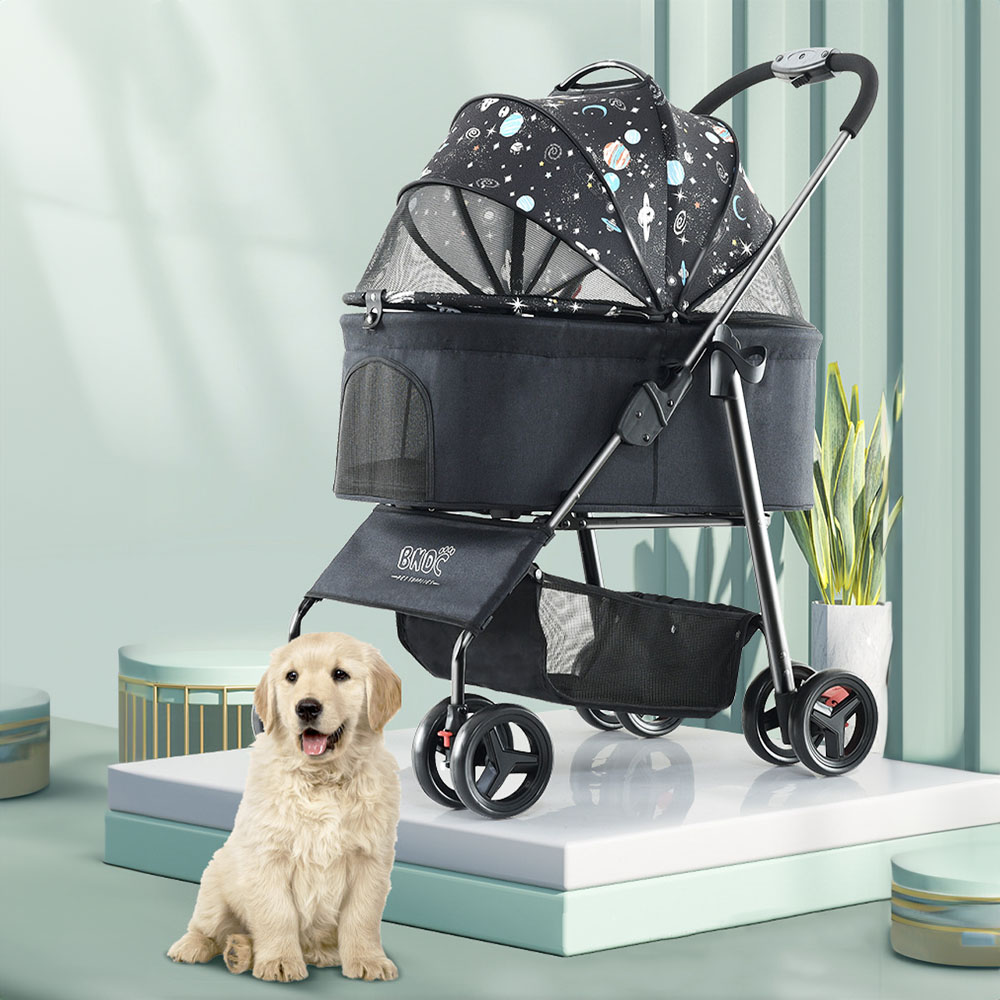 개과천선 스텔 반려동물 유모차 강아지 고양이 개모차 원터치 접이식 3in1