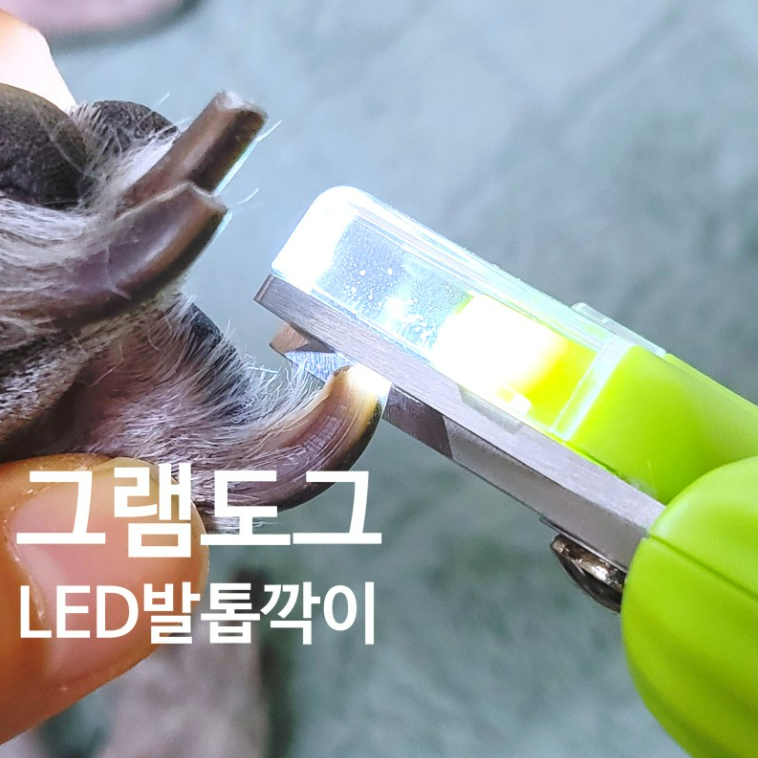 그램도그 강아지 고양이 LED 발톱깎이 애견 그라인더