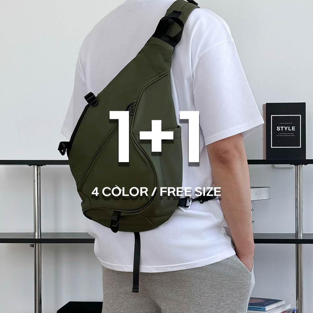 1+1 도난방지가방 옆으로매는가방 바이커백 - 메인 이미지