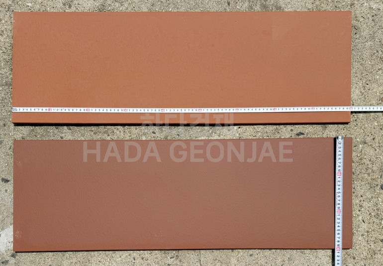 테라코타 타일 900x300x12T 비타레드 레드 / 하다건재 점토타일