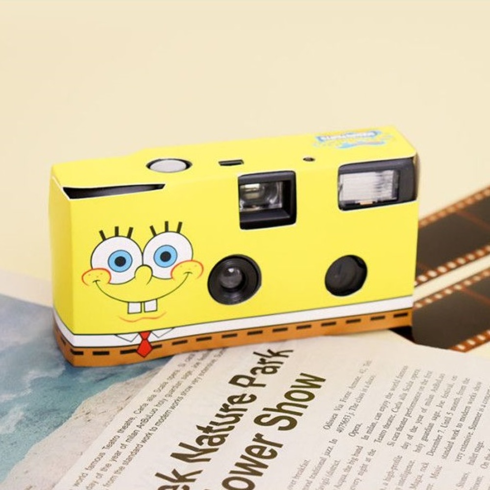 스펀지밥 캐릭터 귀여운 일회용 필름 카메라