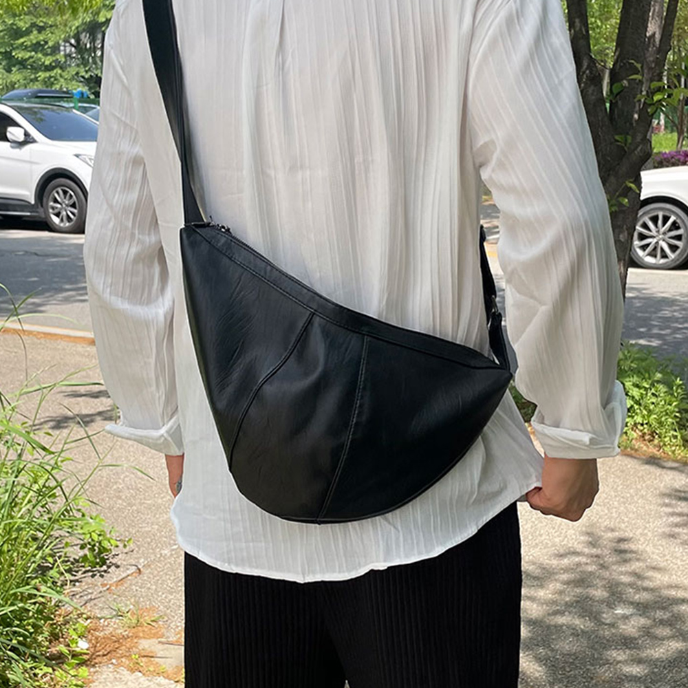 옆으로매는가방 남자가죽크로스백 남자호보백 - 상세 이미지 3