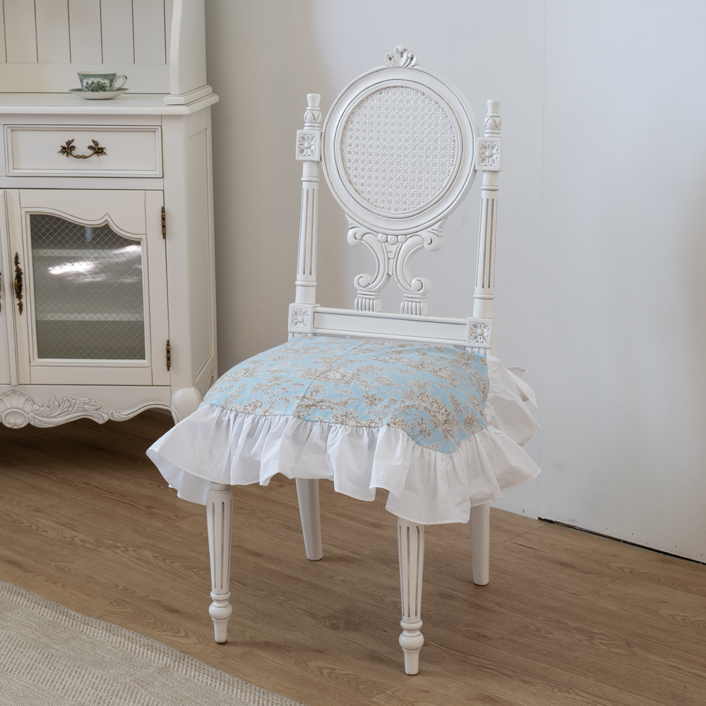 프렌치 뜨왈 드 주이 식탁 의자 커버 리폼 천갈이