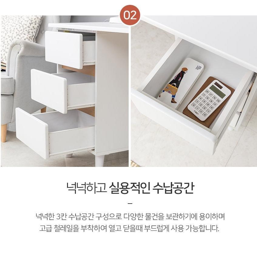 오피스 서랍장 하부 책상 하부장 책상 하단 서랍장 3단