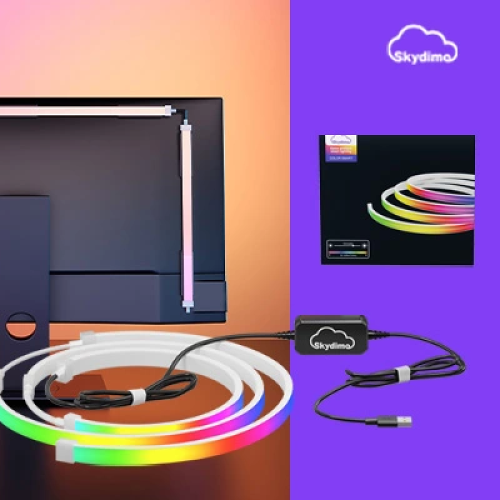 히든피스 스카이디모 라이트 스마트 조명 led바 줄조명 스트립 61cm(24인치) 모니터