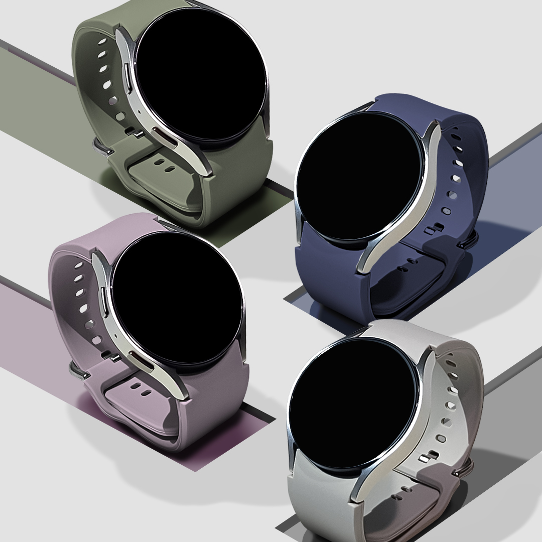 TXLX 갤럭시워치 7 6 5 4 실리콘 스트랩 밴드 40mm 44mm 45mm 47mm FE