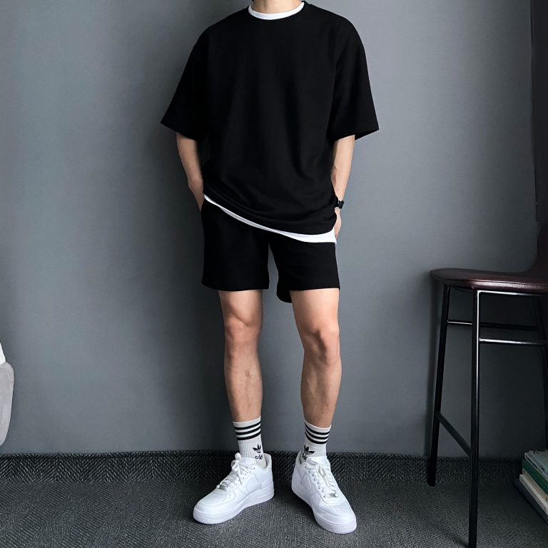 남자반팔셋업 남성여름트레이닝세트 여름추리닝세트 이미지 8