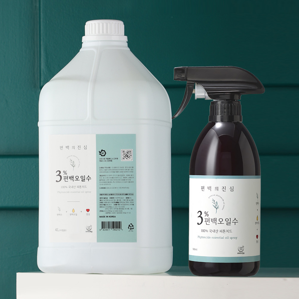3%편백오일수 편백의진심 피톤치드 스프레이 편백수 나무 새집증후군 제거 새가구 베이크아웃 포름알데히드 페인트 냄새 방법 탈취제 4.5L