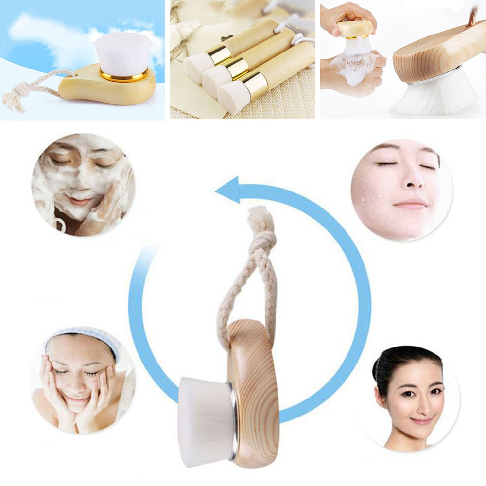 초미세모 세안 브러쉬 원목스틱 모공 노폐물제거 딥클렌징 - 상품 이미지