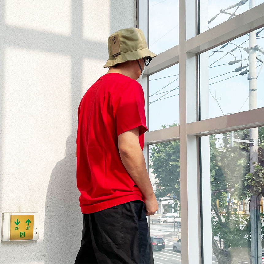 [시즌세일] 나이키 드라이핏 스우시 남여공용 코튼 반팔 티셔츠 DZ4579-657(레드), S 이미지 8