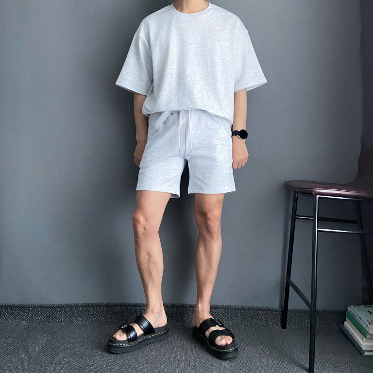 남자반팔셋업 남성여름트레이닝세트 여름추리닝세트 - 상세 이미지 5