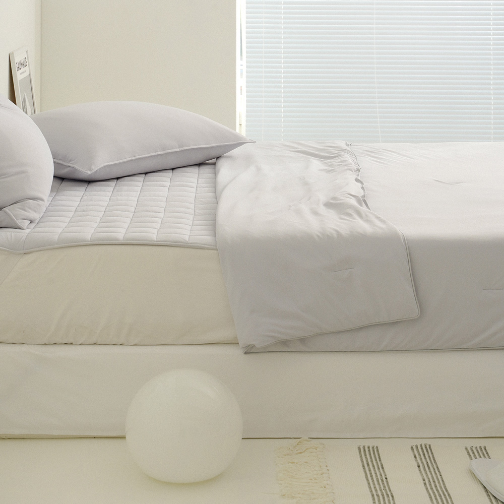 누비지오 아이스몽글 냉감 고정밴드 여름침대패드 SS