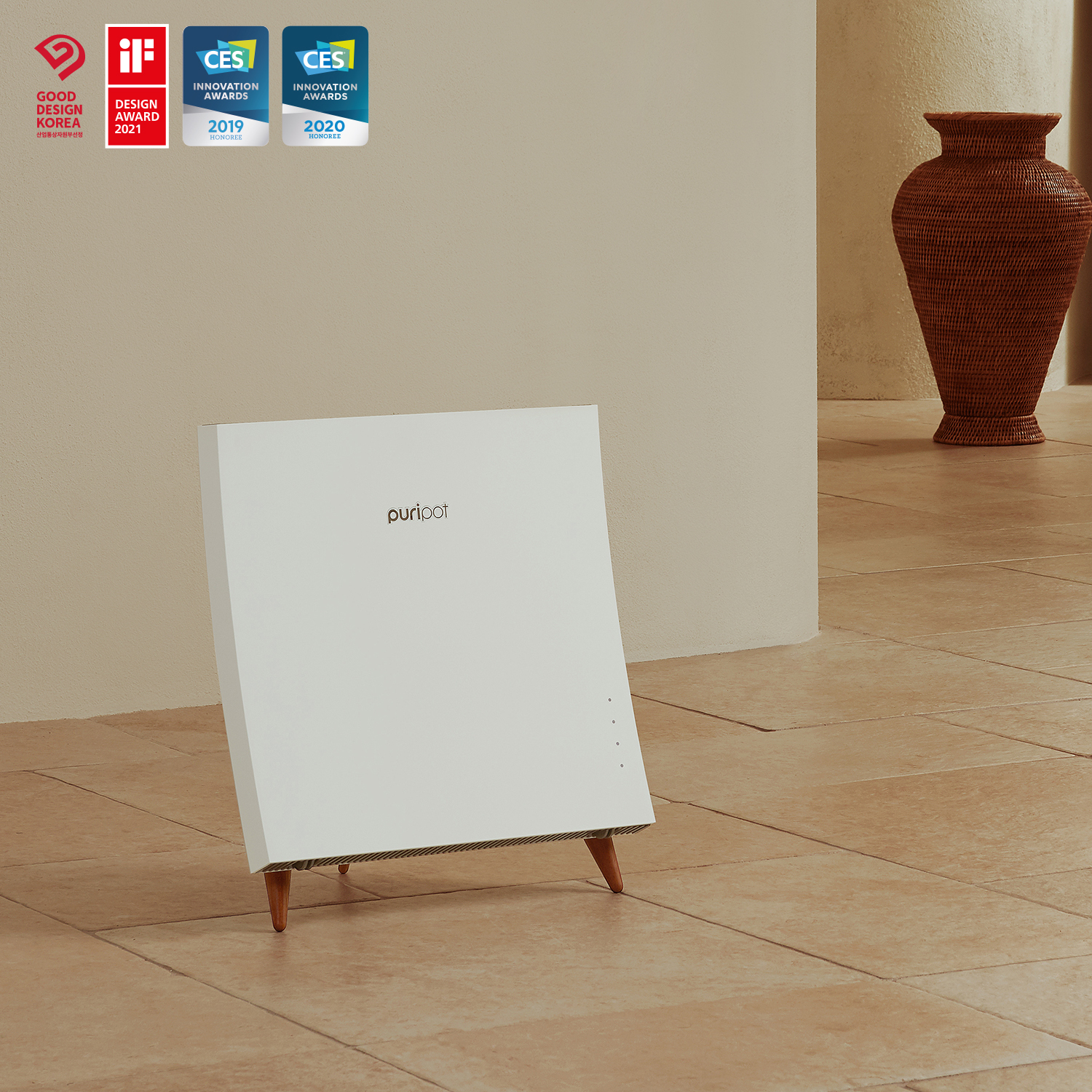 퓨리팟 F1 벽걸이 공기청정기 공기살균기 필터교체없는 가정용 실내 펫 냄새제거 살균