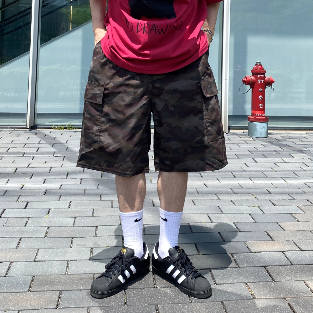 카모반바지 6부반바지 남자버뮤다팬츠 남성와이드반바지 이미지 6