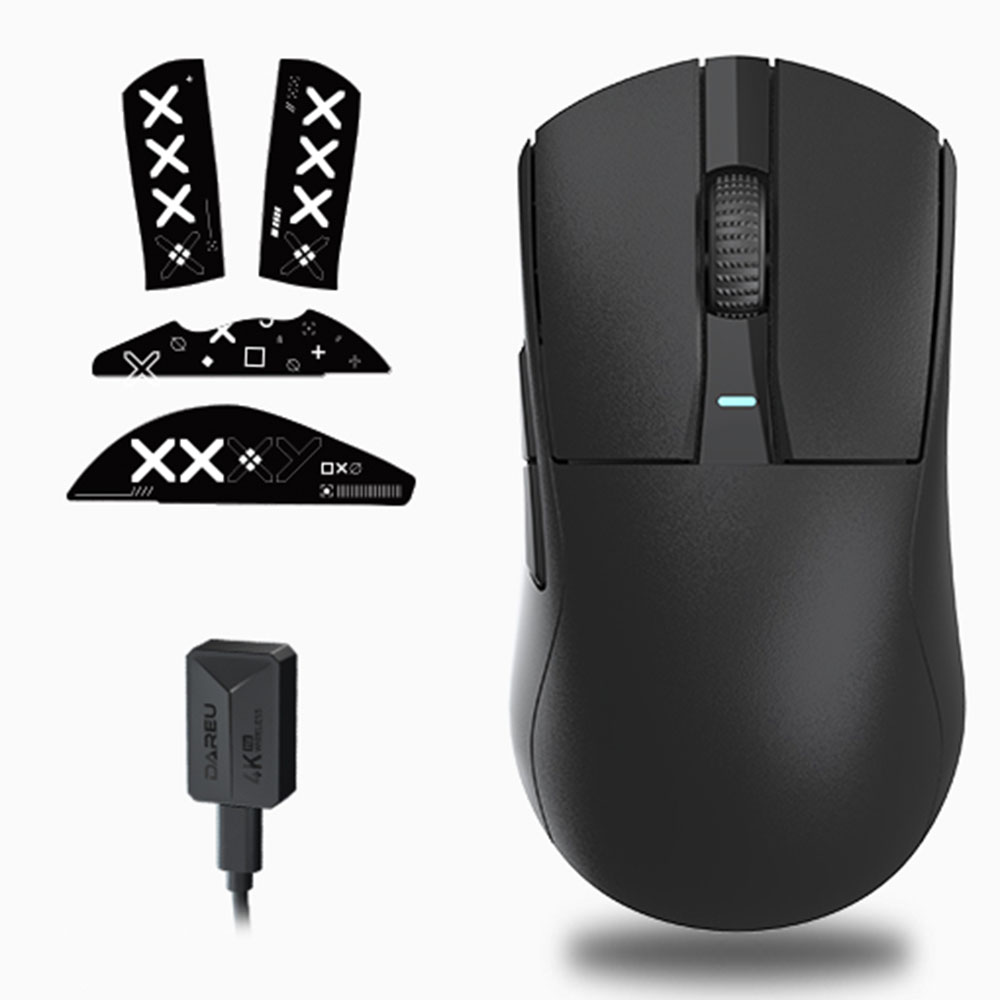 다얼유 마우스 A950 PRO 1k 응답율 경량 유선 무선 게이밍 마우스 화이트 이미지 7
