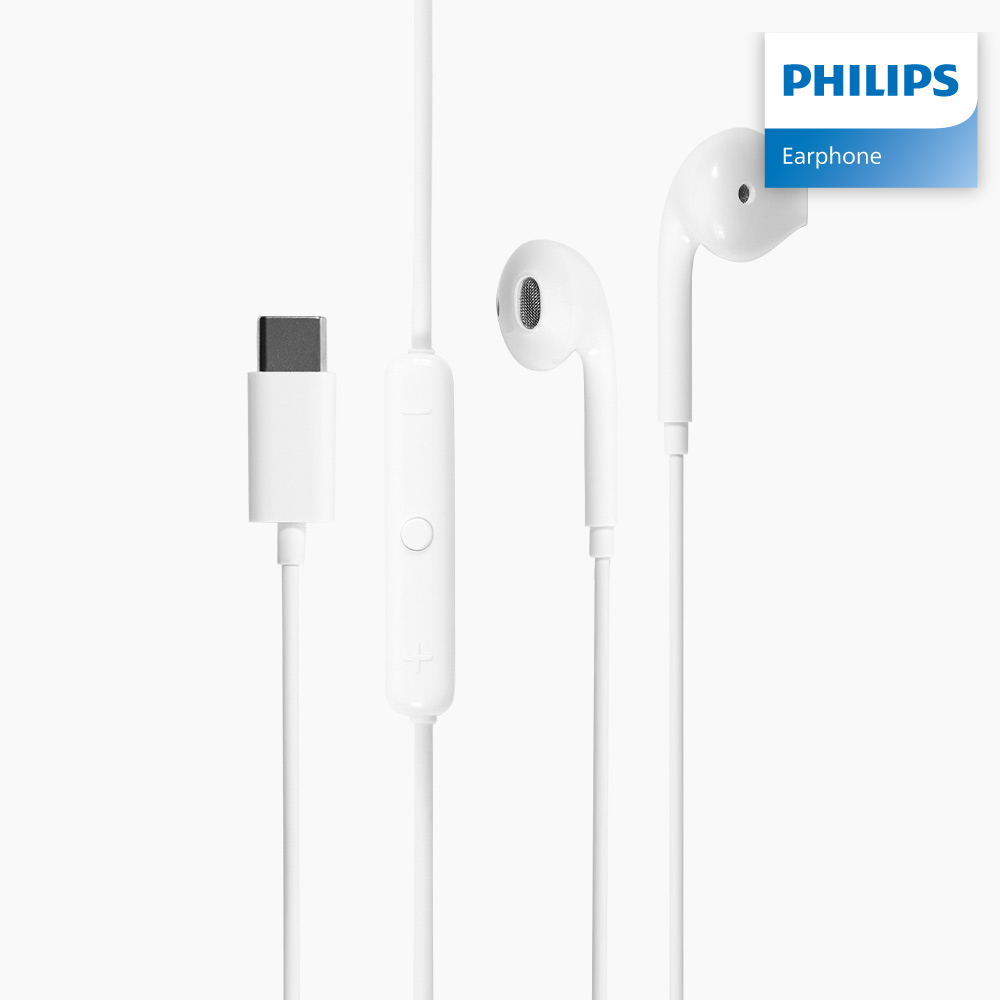 필립스 TAE1018 C타입 아이폰16 갤럭시 호환 유선이어폰