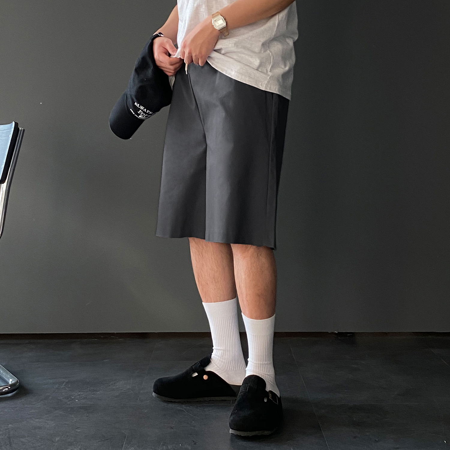 남자버뮤다팬츠 남자린넨바지 6부반바지 - 상세 이미지 5