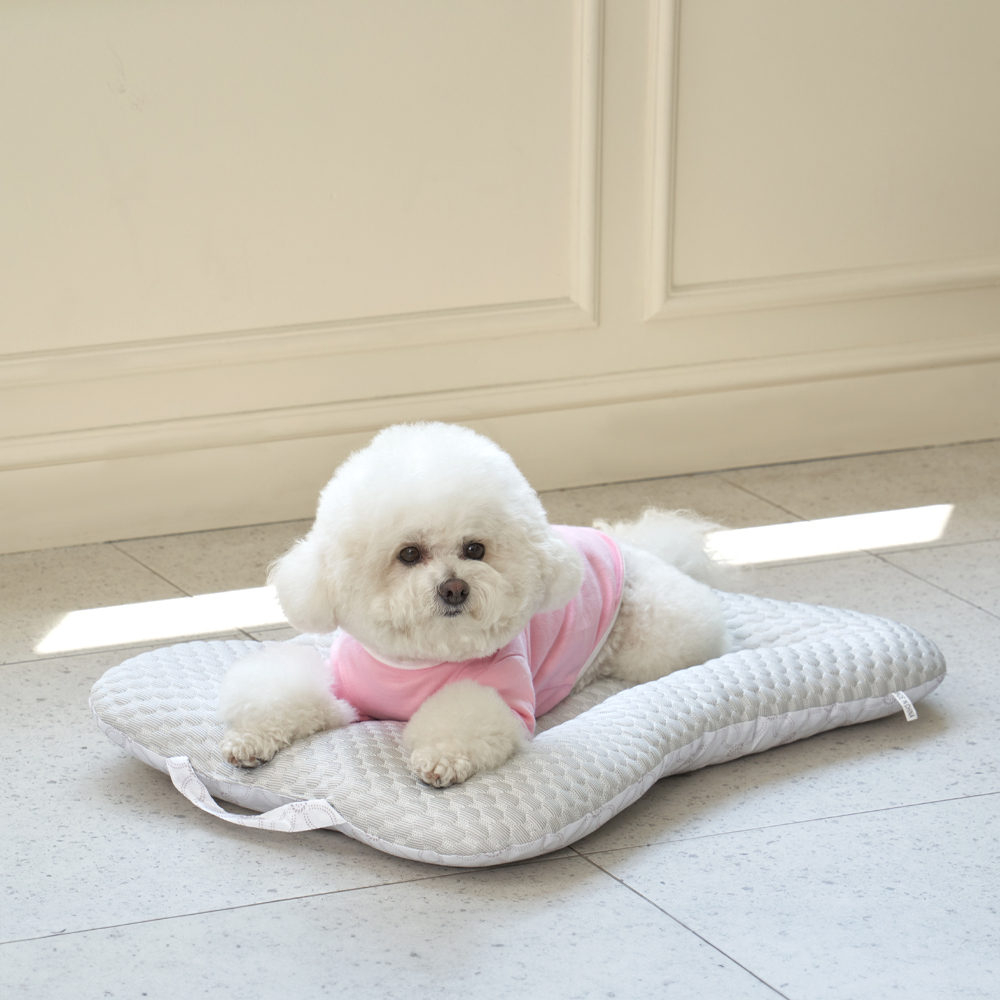 개과천선 여름 개모차용 쿨 퍼프 방석 강아지 애견 침대 고양이 쿠션 쿨매트 소형견 - 상세 이미지 3