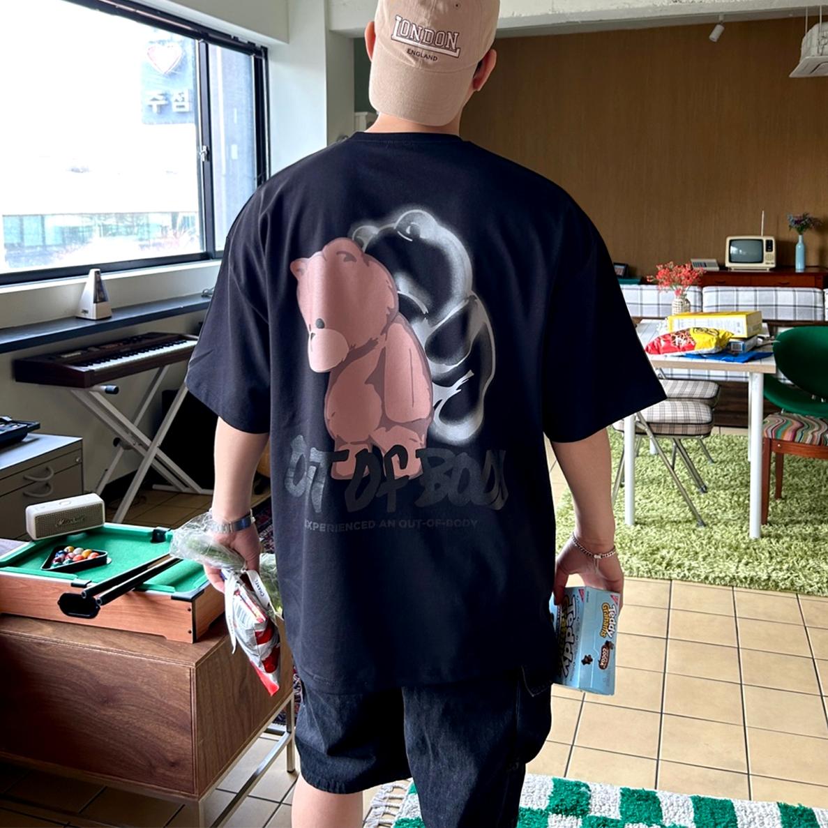 어깨넓어보이는반팔 두꺼운반팔티 - 상세 이미지 2