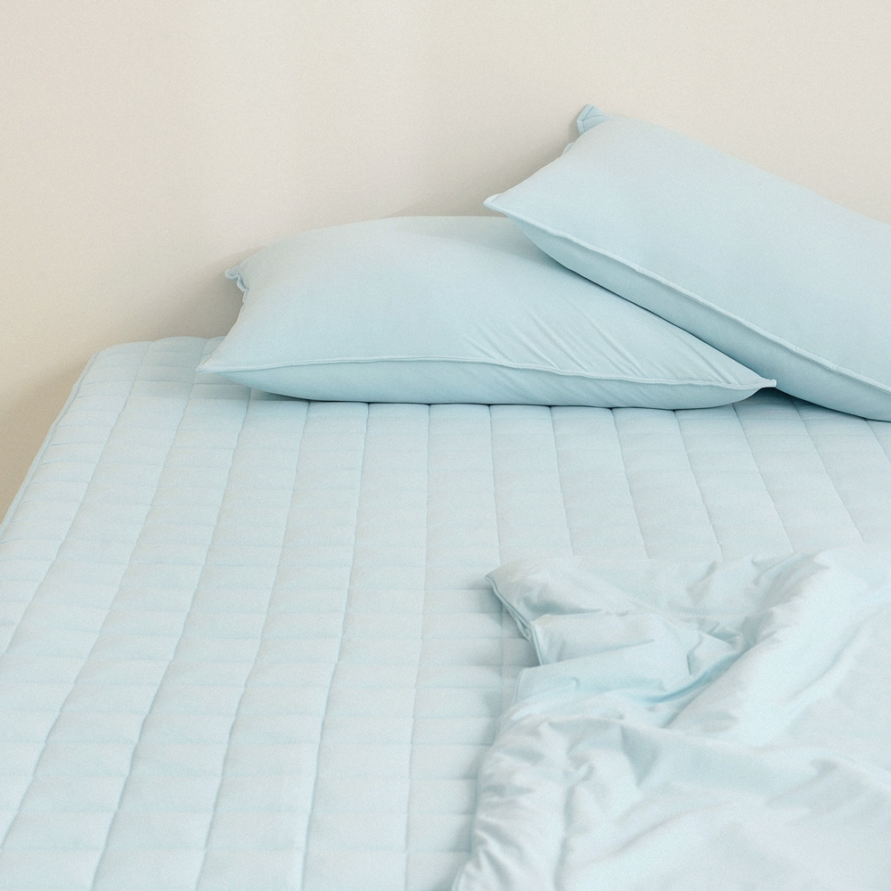 누비지오 아이스몽글 냉감 고정밴드 여름침대패드 SS