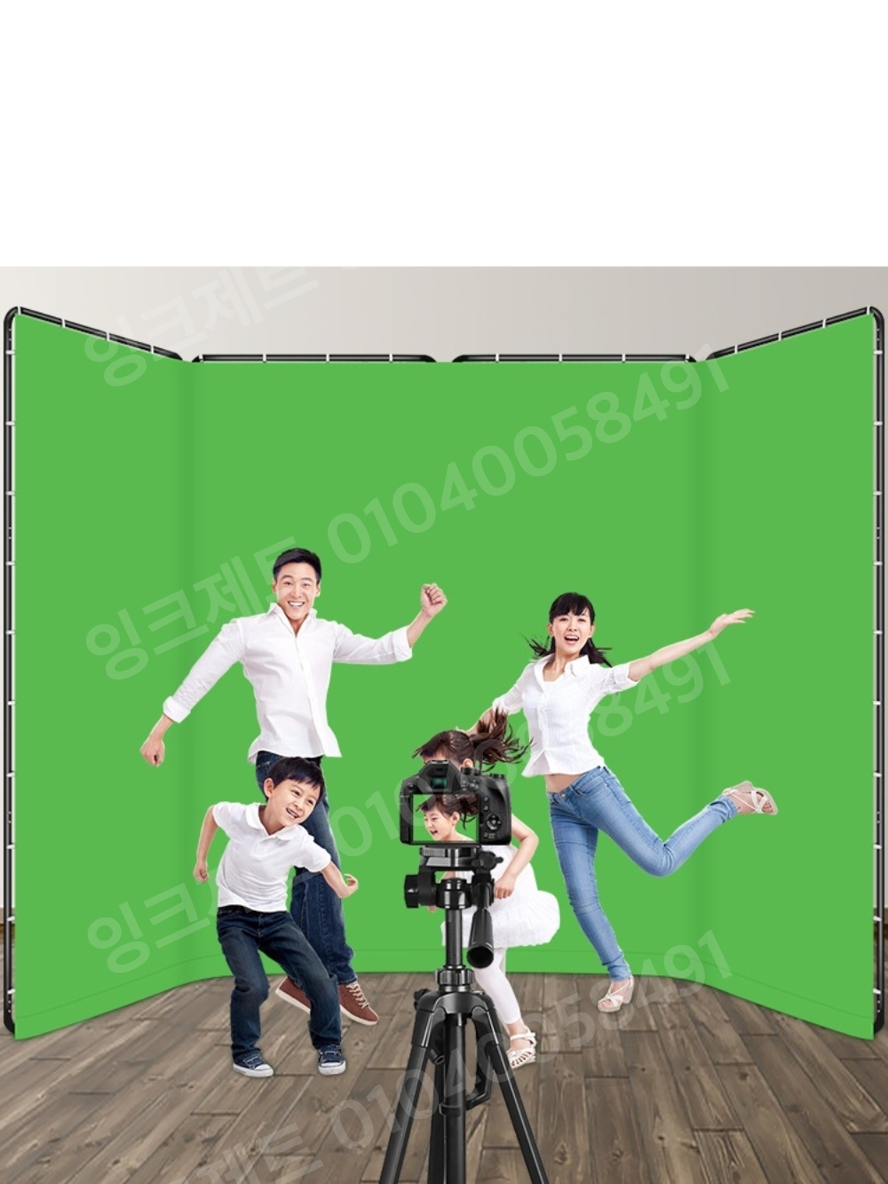 크로마키 스크린 촬영 녹색 포토소품 접이식 장비 방송 - 상품 이미지