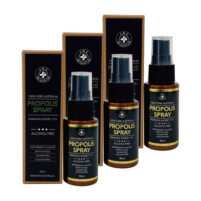 3병 구성 JNC 100% 호주산 프로폴리스 마누카꿀 15 플러스 스프레이 30ml 무색소 - 상세 이미지 3