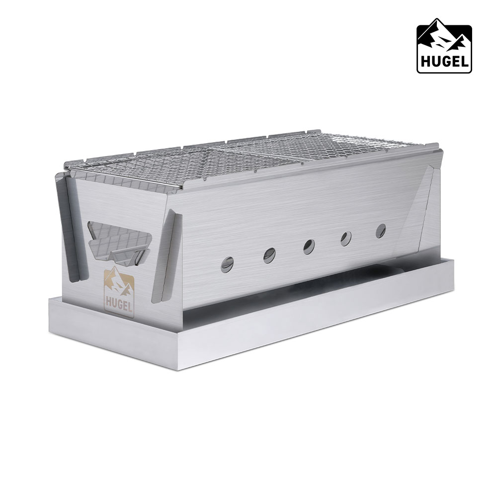 휴겔 캠핑 장작 화로대 바베큐 스토브 접이식 숯불 야끼 화로 야외 바베큐 그릴 500 이미지 6