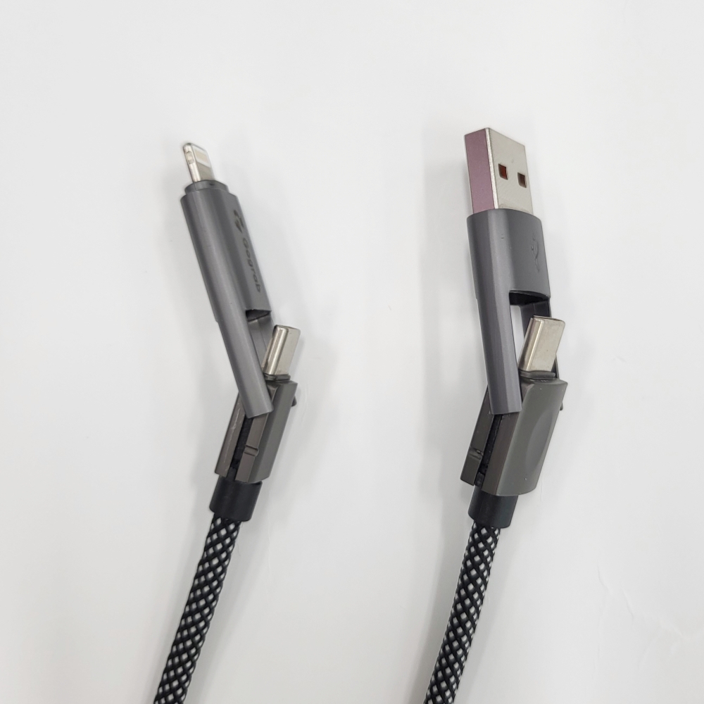Gograb 65W 듀얼 4타입 마그네틱 고속충전 데이터 전송 케이블 갤럭시 애플 1.5M - 상세 이미지 3
