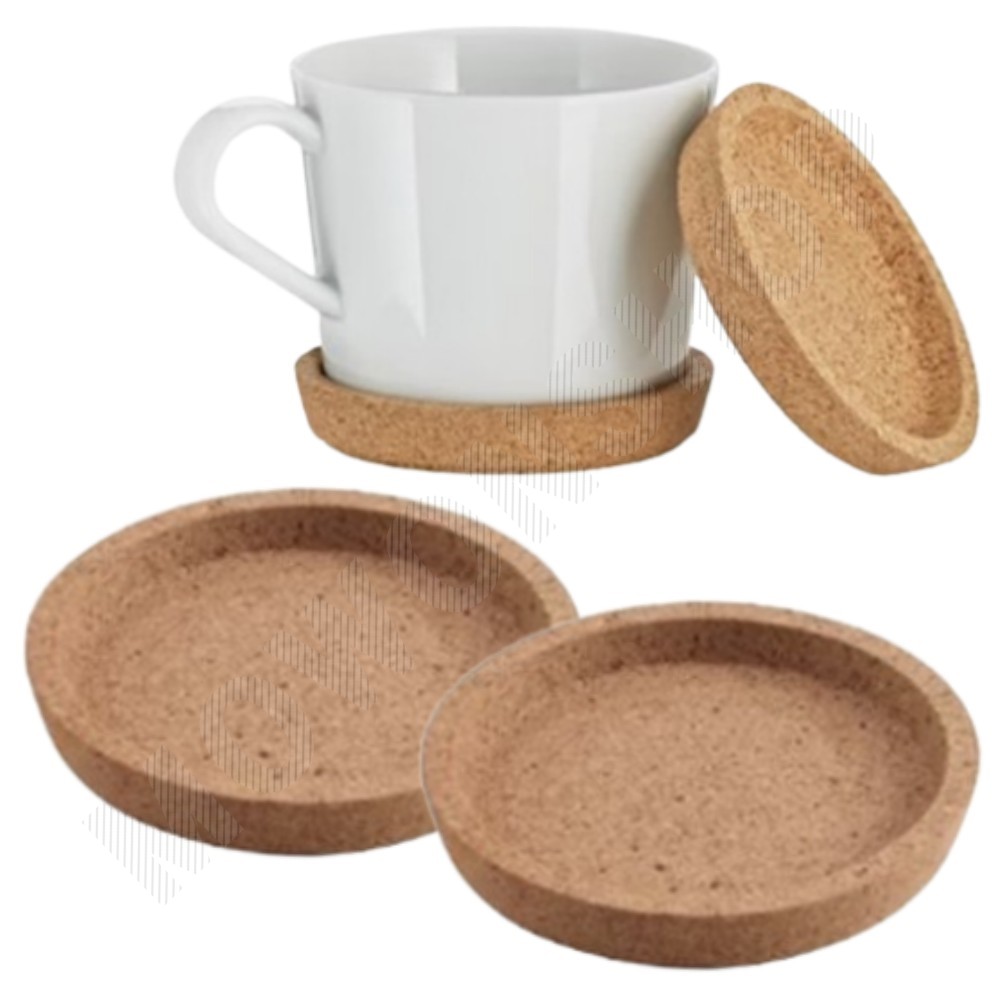 코르크 티 코스터 받침대 티받침 티코스트 코스타 100mm - 메인 이미지