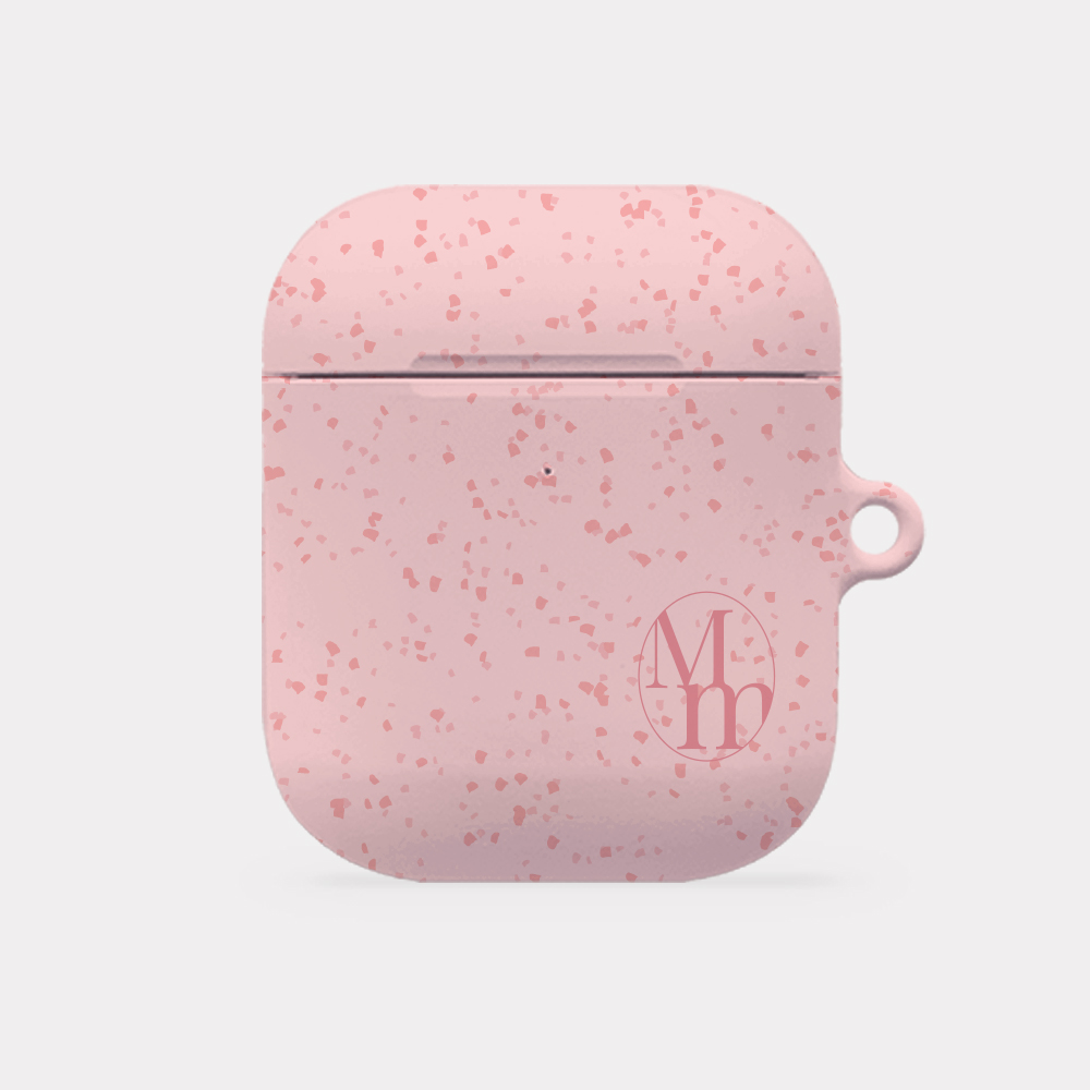 [mm] sand pattern 에어팟 1 2 케이스 하드 black