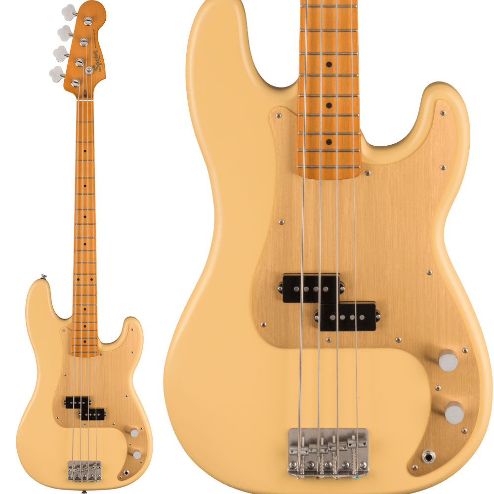 스콰이어 Squier 40주년 프레시전 일렉 베이스 빈티지 에디션 새틴 빈티즈 블론드 - 상품 이미지