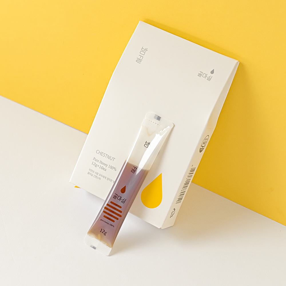 꿀마실 꿀스틱 국내산 자연 벌꿀 12g 3종 아카시아꿀 10개 돌잔치 결혼식 답례품 - 상세 이미지 5