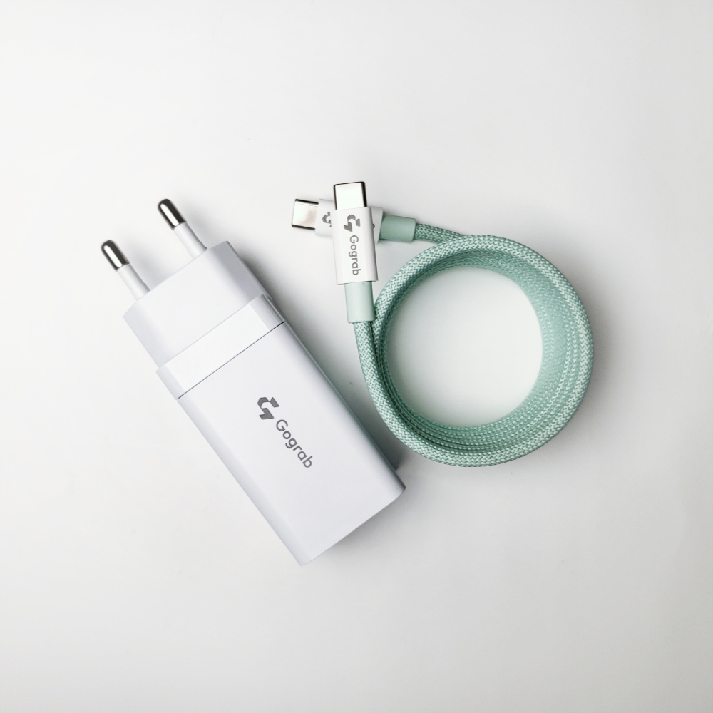 Gograb 고그랩 100W CTC 마그네틱 고속충전 데이터 전송 케이블 1.5M 민트 컬러 - 상세 이미지 3