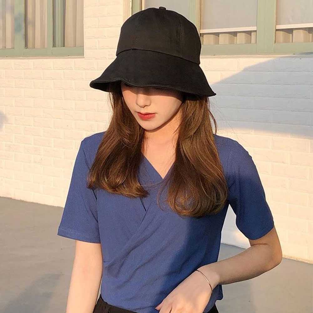 여성버킷햇 벙거지 휴양지 서핑 여름 챙 넓은 모자 나일론 보넷 이미지 8